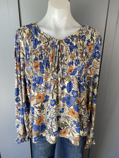 Blue floral Harni Tops, 12