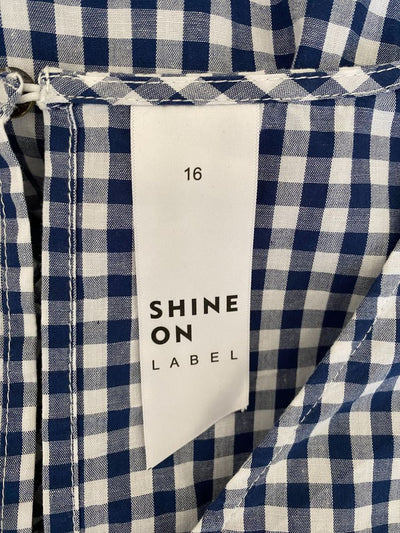 Navy check Shine on Dress, 16