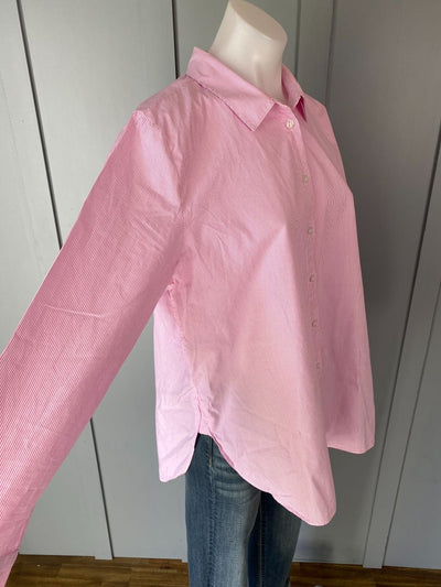 Pink & White stripe Oliver Black Shirt, 16