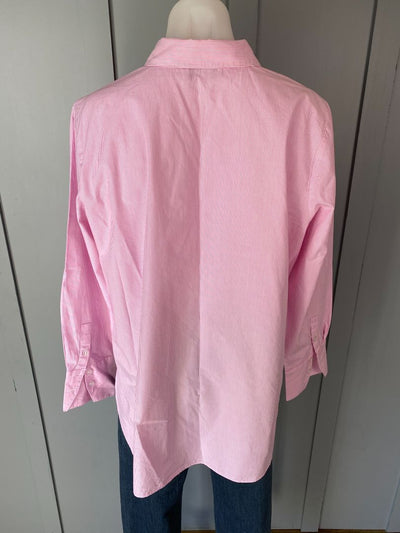 Pink & White stripe Oliver Black Shirt, 16