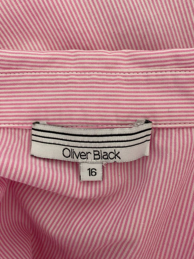 Pink & White stripe Oliver Black Shirt, 16
