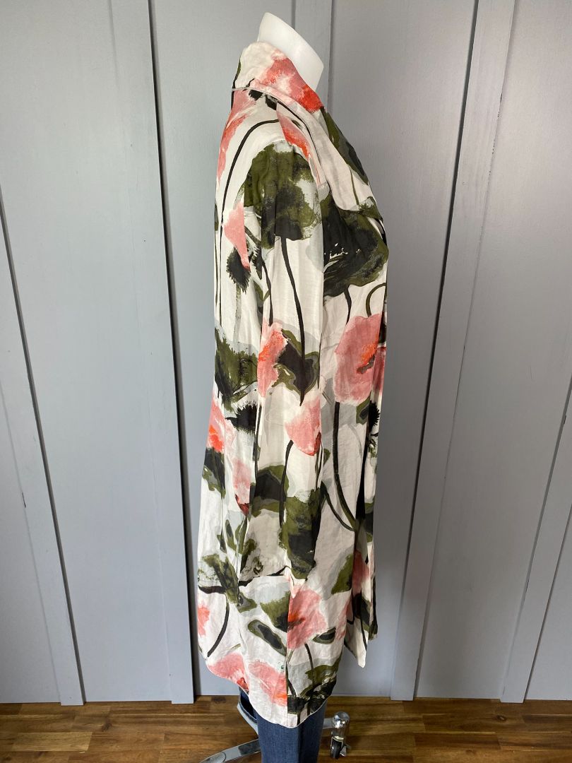 White floral Obi Kimono, 12