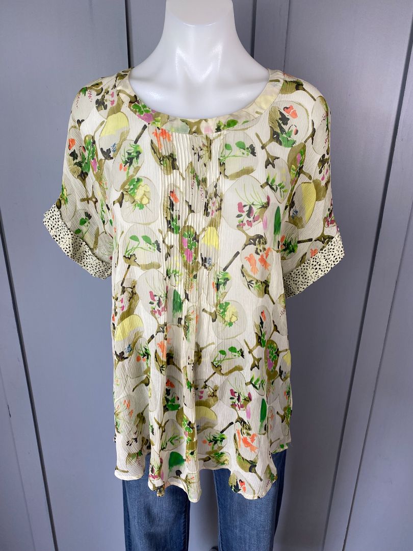 Floral Verge Tops, L