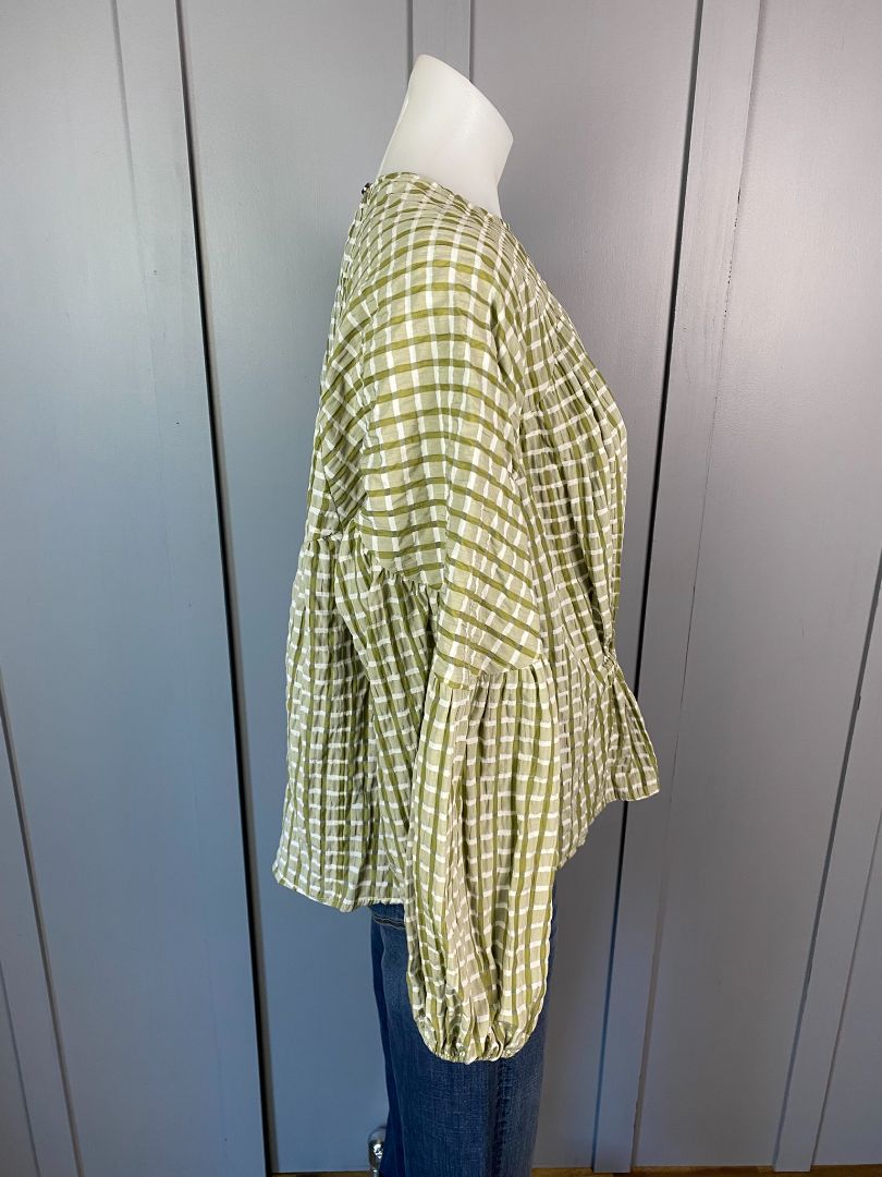 Green Check Et Alia Tops, XS