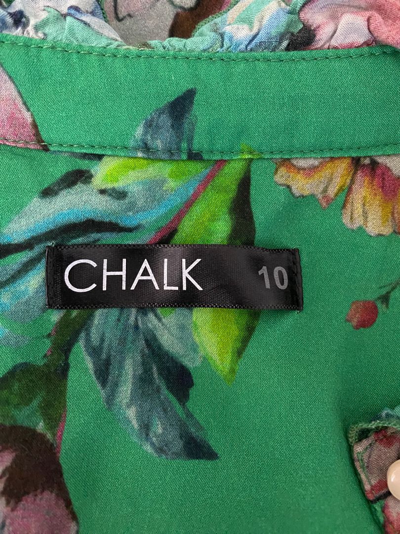 Green floral Chalk Tops, 10