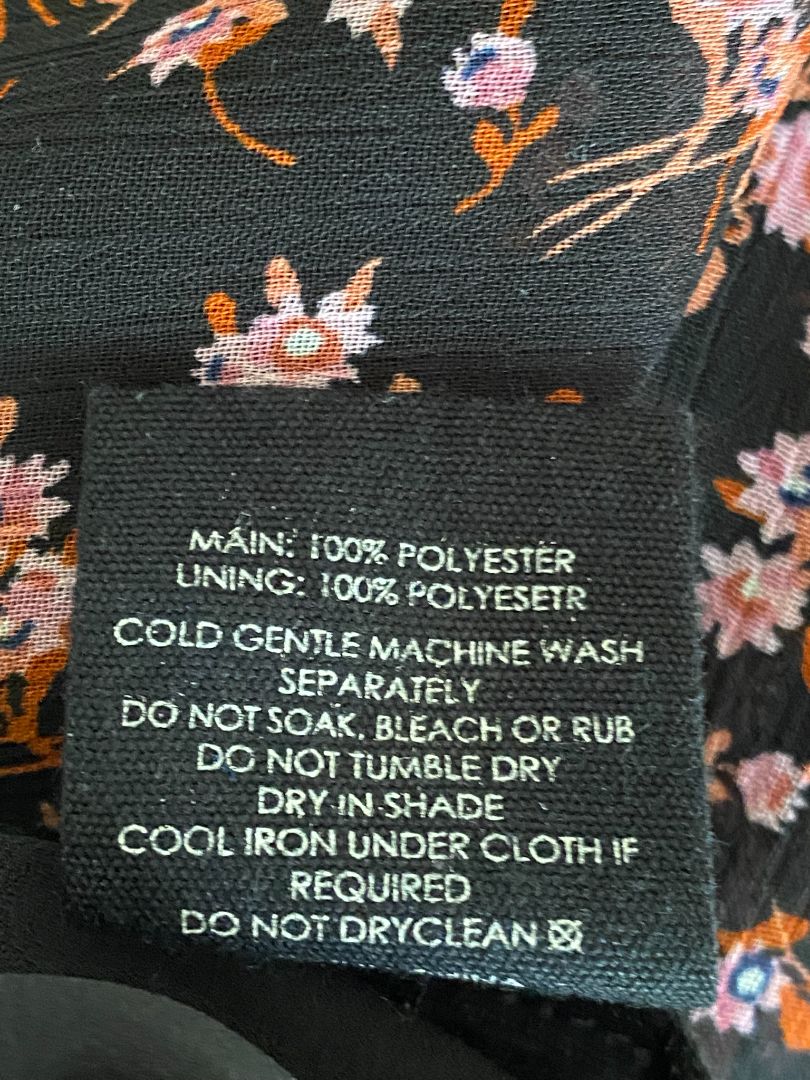 Black floral Decjuba Skirts, 8
