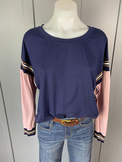 Navy & Pink Zafina Tops, 12