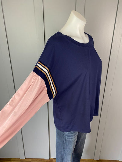 Navy & Pink Zafina Tops, 12