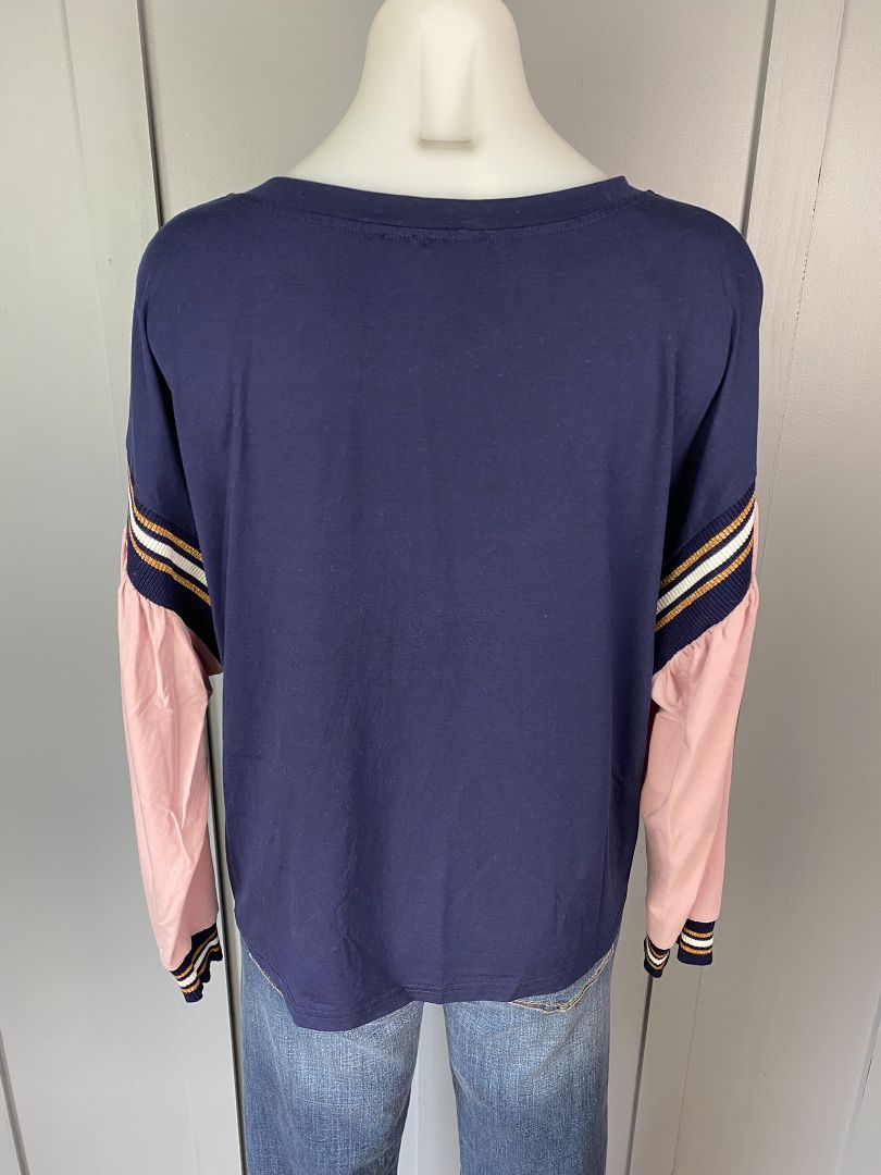 Navy & Pink Zafina Tops, 12