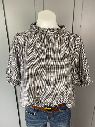 Black & White Check Max Tops, 8