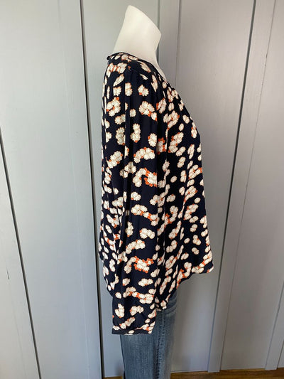Navy & Multi print Vassalli Top, 10