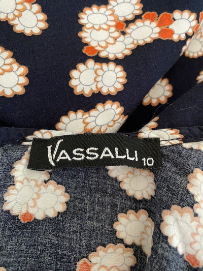 Navy & Multi print Vassalli Top, 10