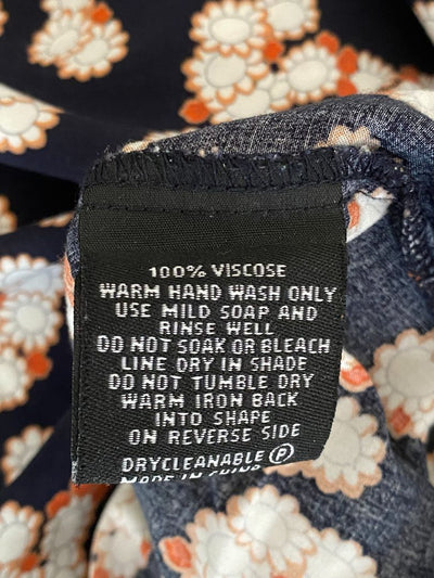 Navy & Multi print Vassalli Top, 10