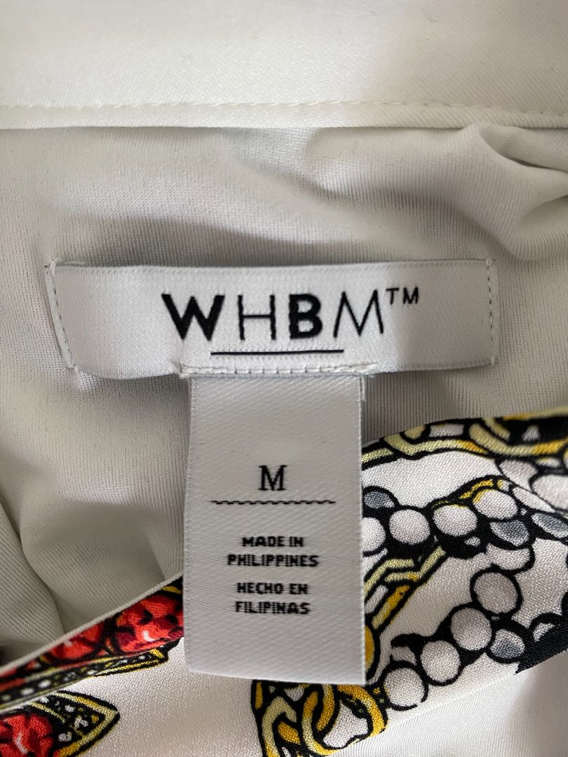 White print WHBM Tops, M