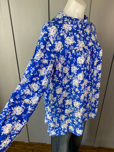 Blue & White print Ketz Ke Top, 10