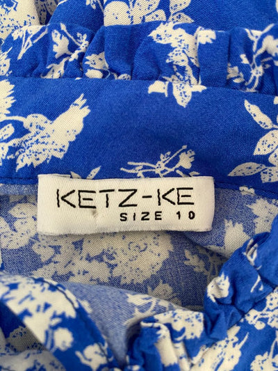Blue & White print Ketz Ke Top, 10