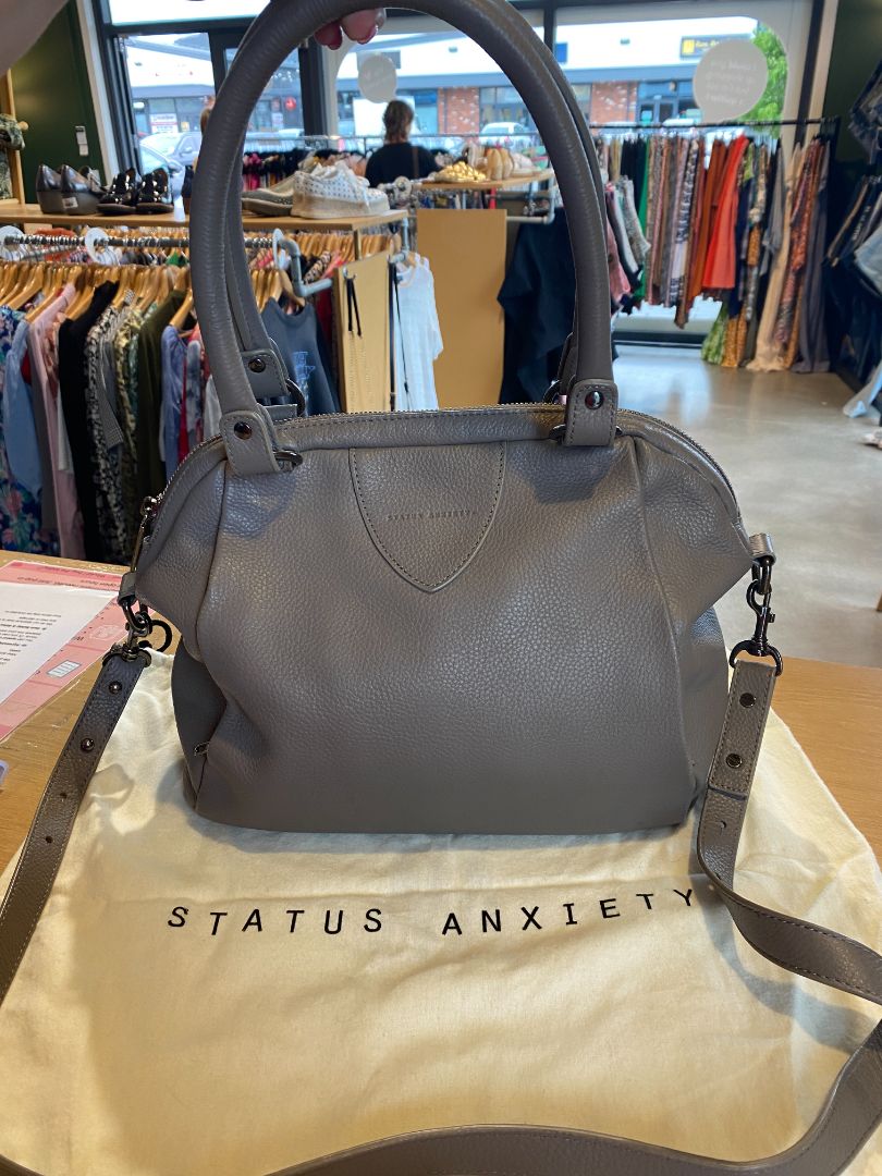 Mushroom Status Anxiety Bag, 36cm w x 29cm h x 18 d