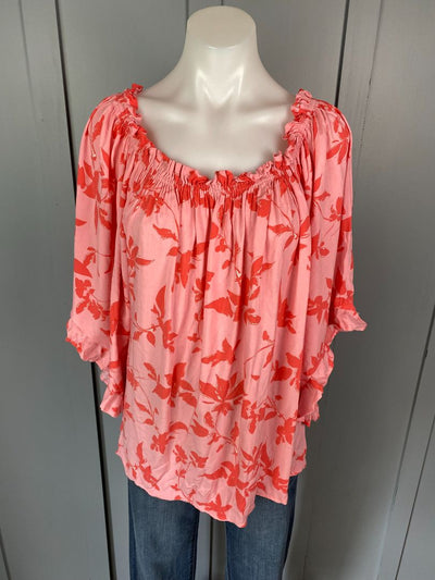 Pink floral Threadz Tops, XL