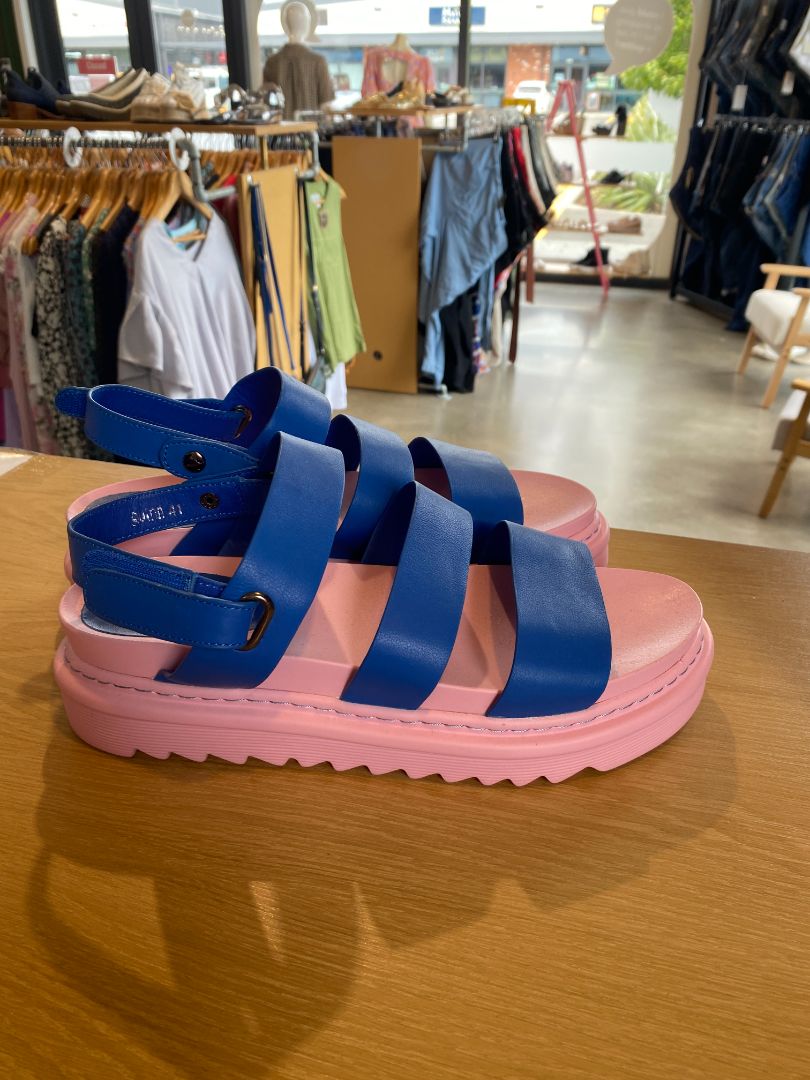 Blue & Pink Minx Sandals, 41