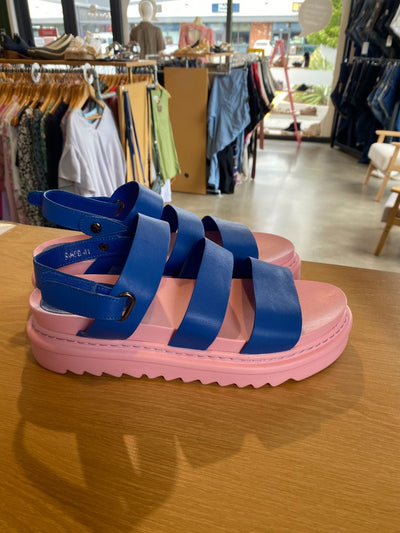 Blue & Pink Minx Sandals, 41