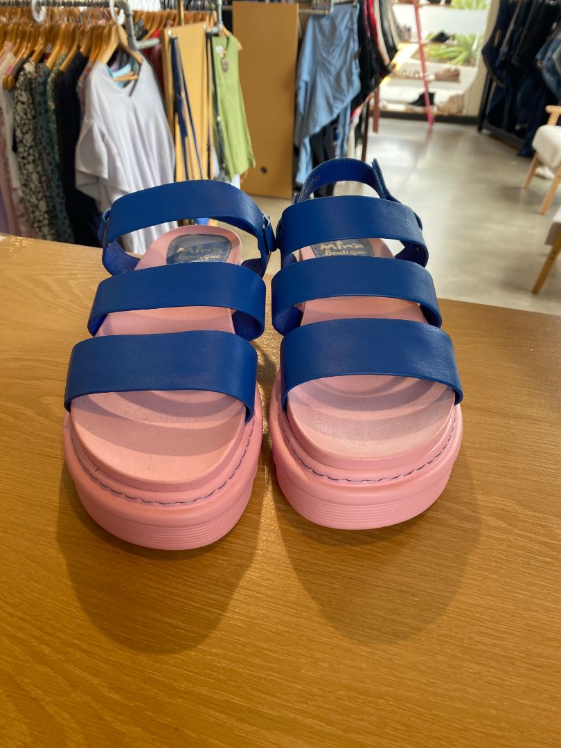 Blue & Pink Minx Sandals, 41