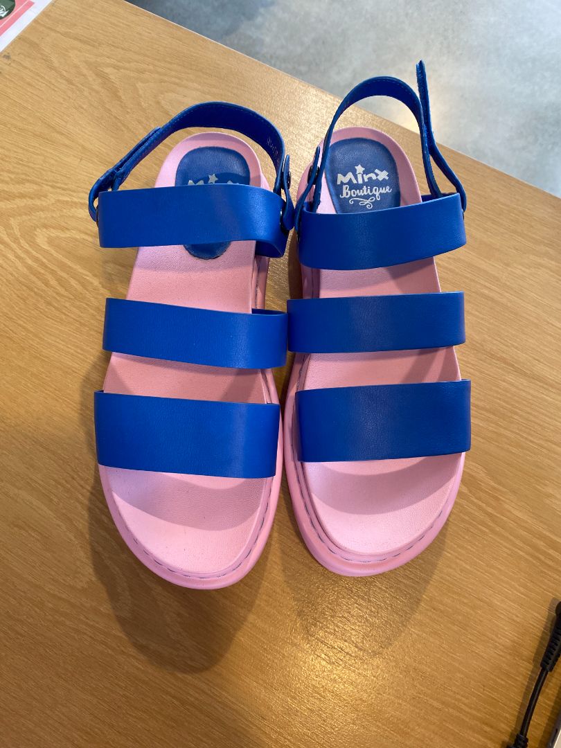 Blue & Pink Minx Sandals, 41