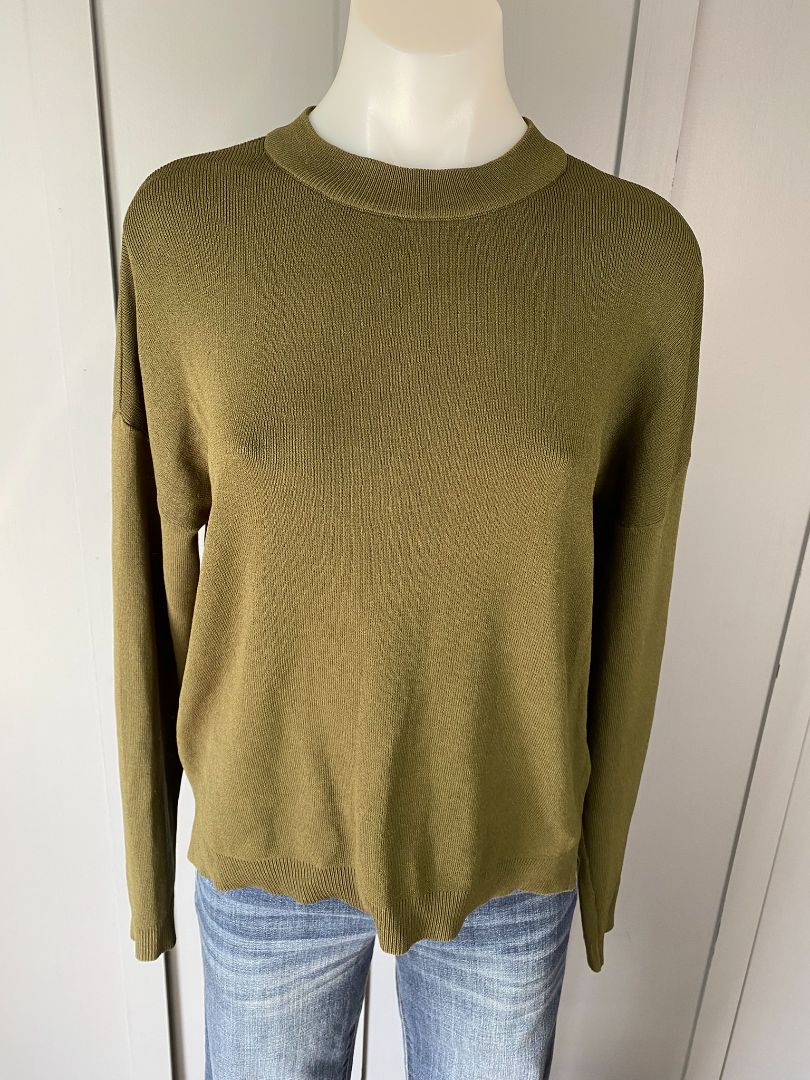 Khaki Green Oliver Bonas Tops, 10