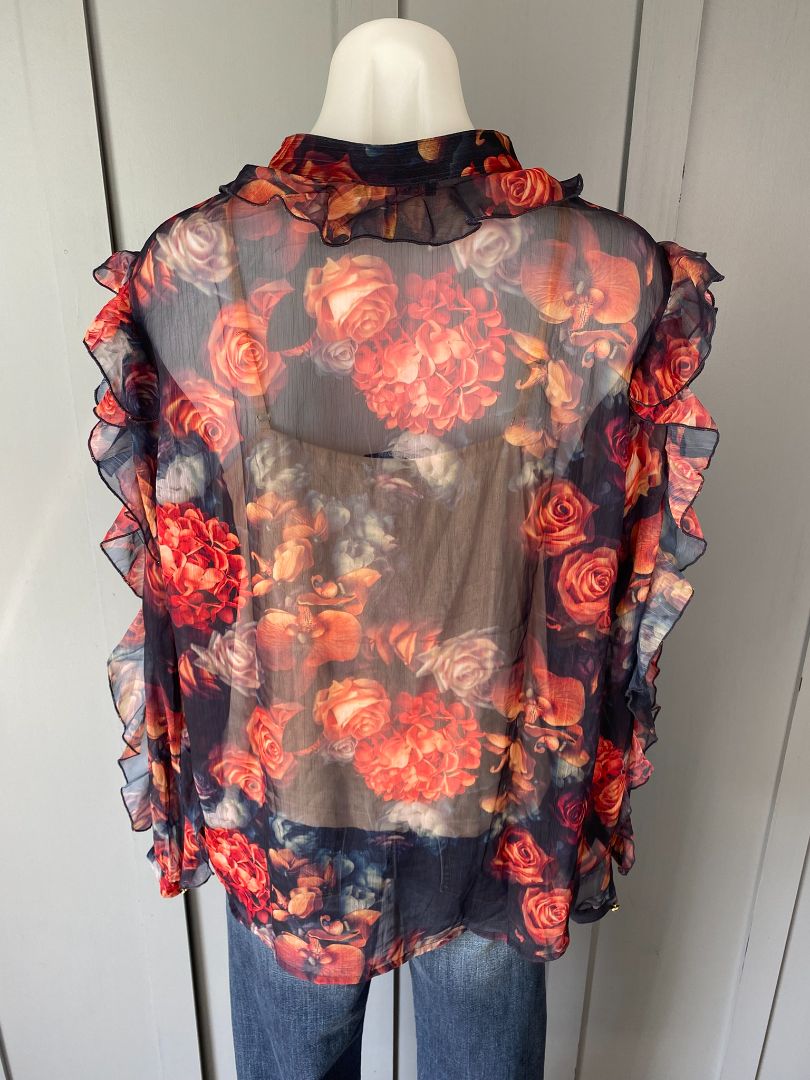 Dark floral Fate + Becker Tops, 14