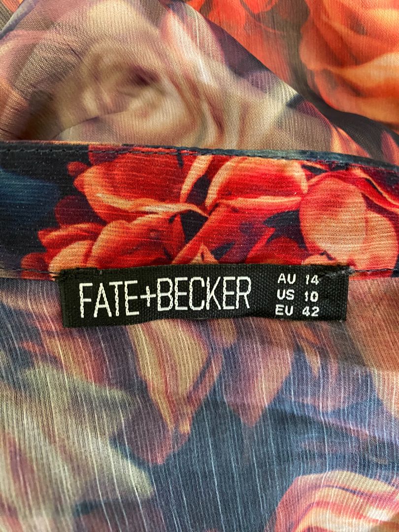 Dark floral Fate + Becker Tops, 14