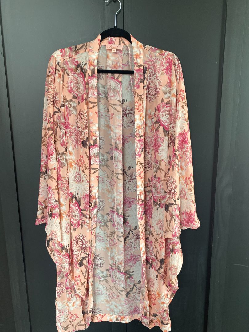 Pink Floral Resort by Augustine Kimono, O/S