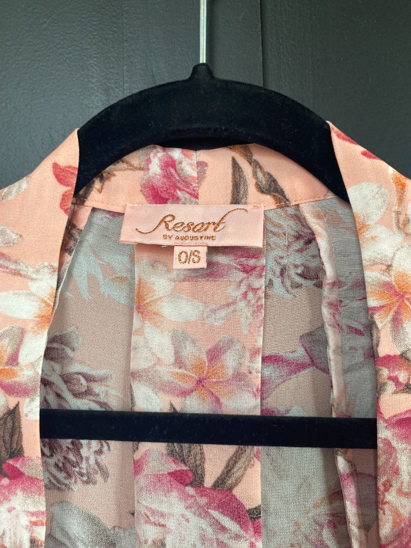 Pink Floral Resort by Augustine Kimono, O/S