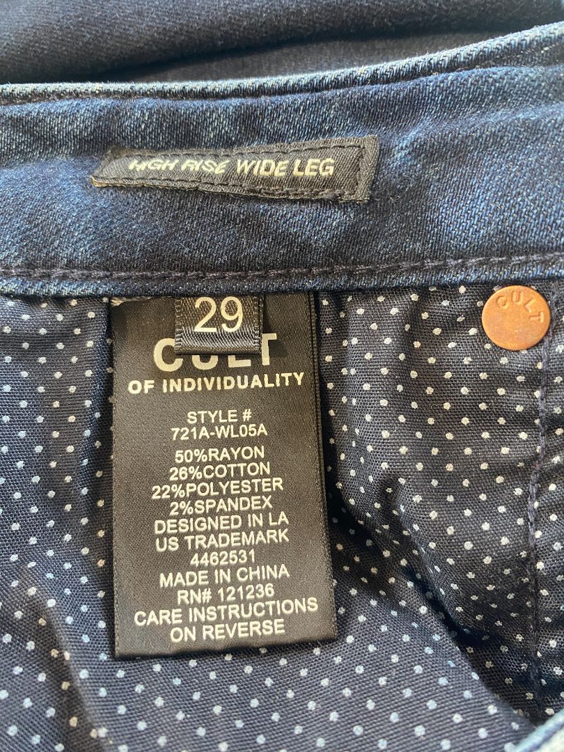 Blue Cult of Individuality Jeans, 29