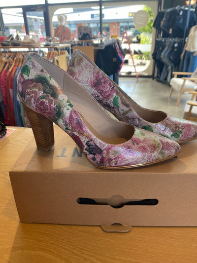 Rose metallic floral Merchants Shoes, 40