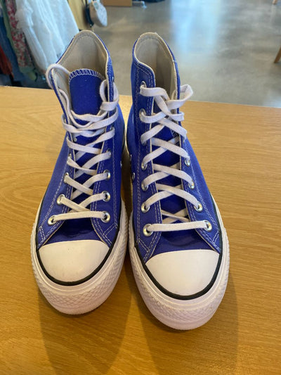 Blue Converse Hi Tops, 37.5