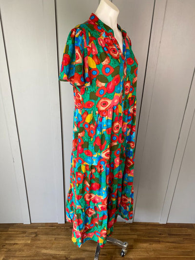 Multi print Boho Dress, M
