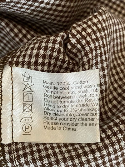 Brown & white check Sylvester Tops, 10