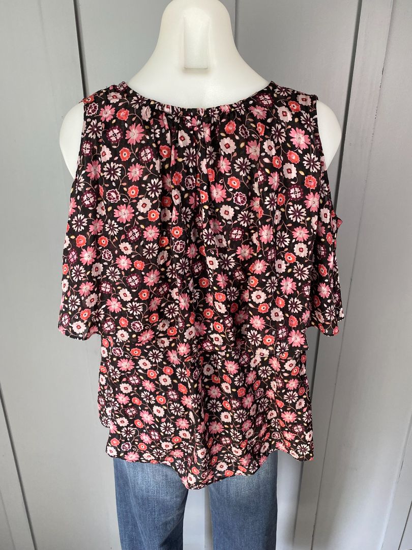 Black floral Kate Spade Tops, XS