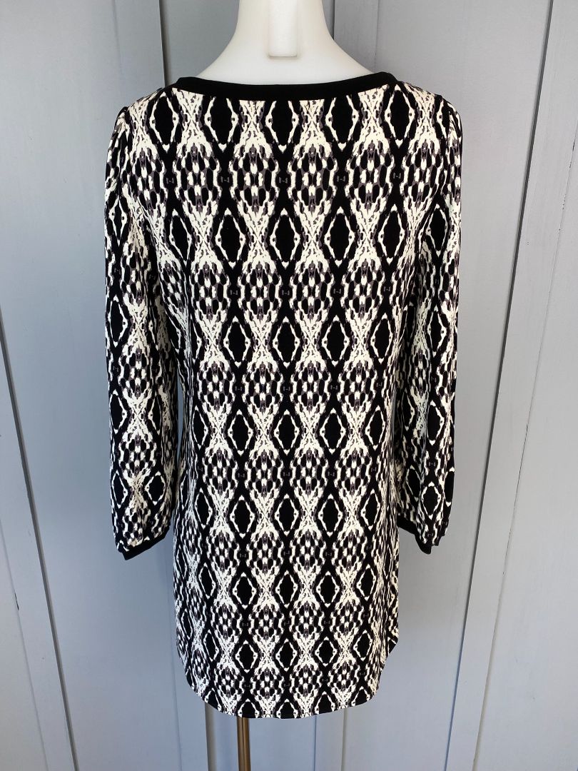 Black & White print Ellis & Dewey Dress/Tunic, S