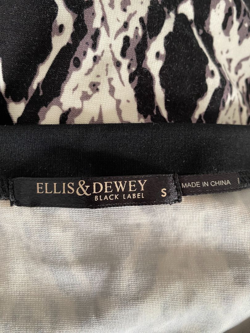 Black & White print Ellis & Dewey Dress/Tunic, S