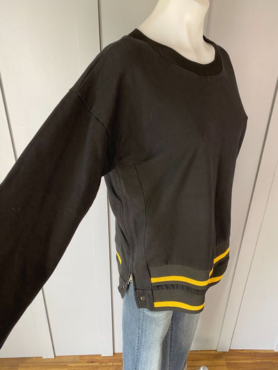 Black/Gold stripe Seduce Top, 10