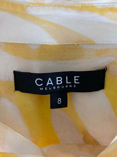 White & Yellow Cable Melbourne Shirt, 8