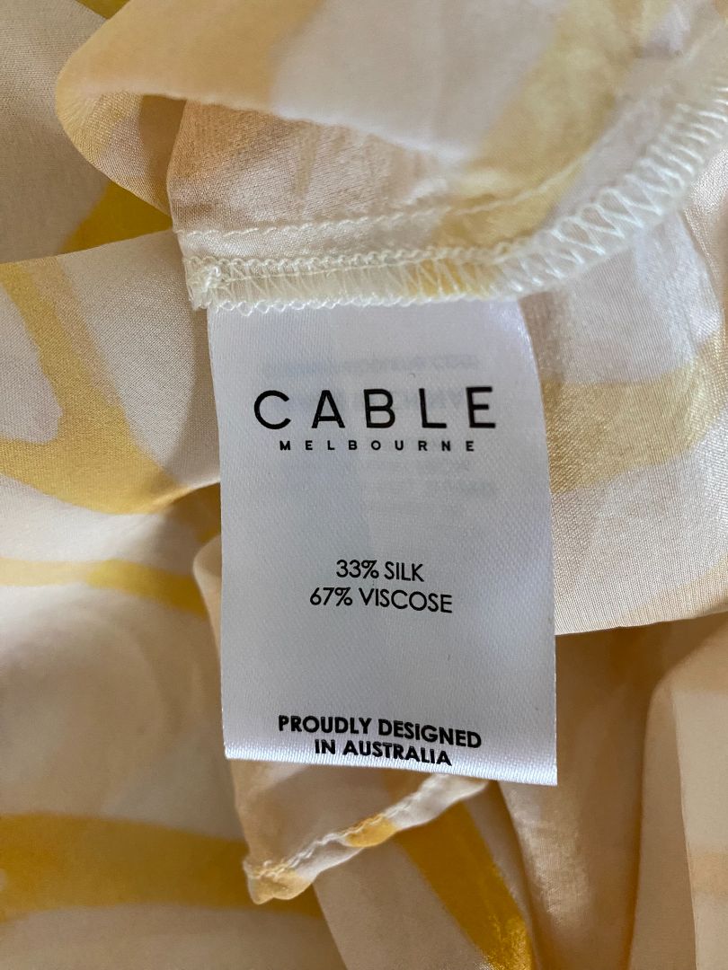 White & Yellow Cable Melbourne Shirt, 8