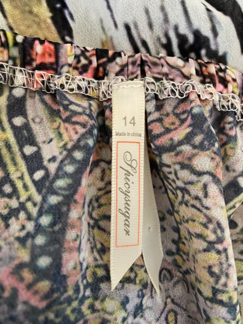 Multi print Spicy Sugar Top, 14