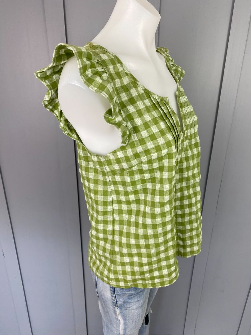 BNWT Green check Eb&Ive Tops, XS