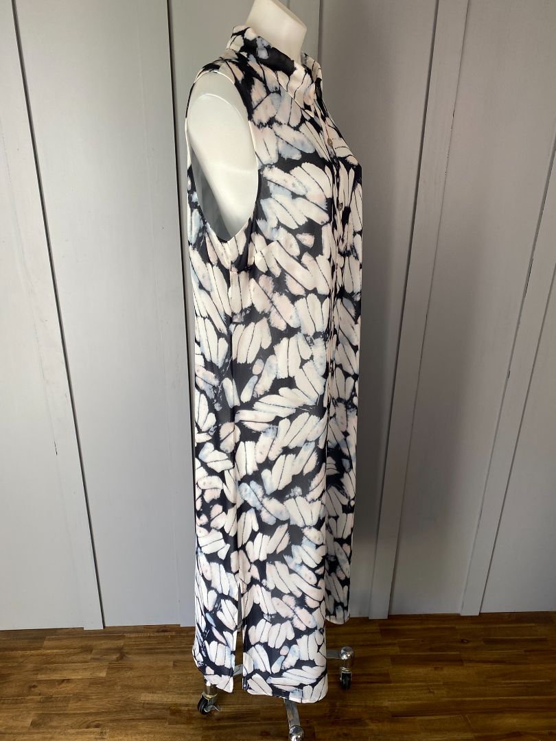 Blue, White & Pink Cabi Dress, L