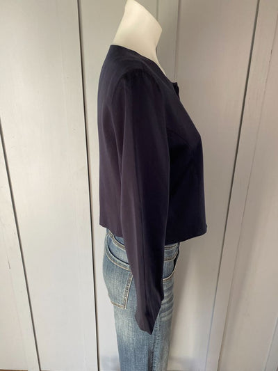 Navy Vassalli Crop Blazer/Jacket, 10