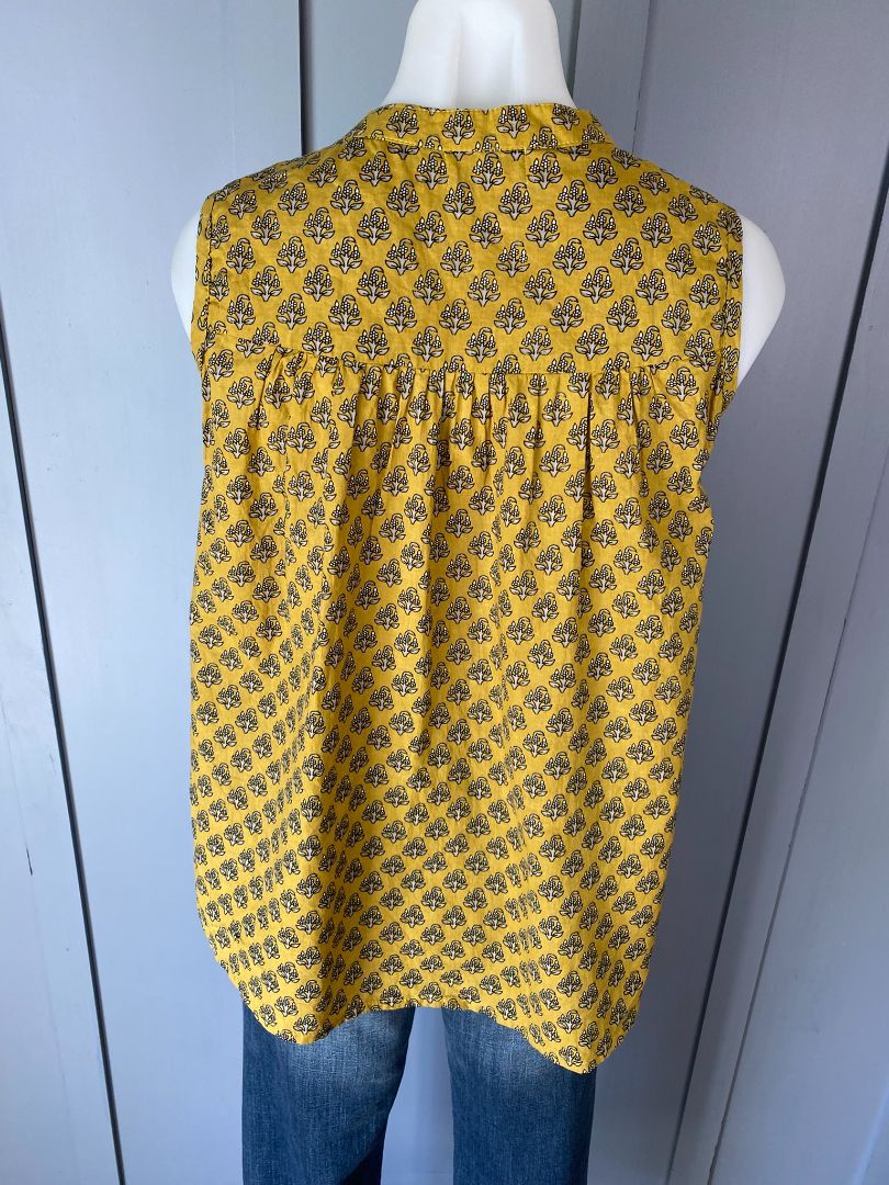 Yellow & Black Maha She Tops, S