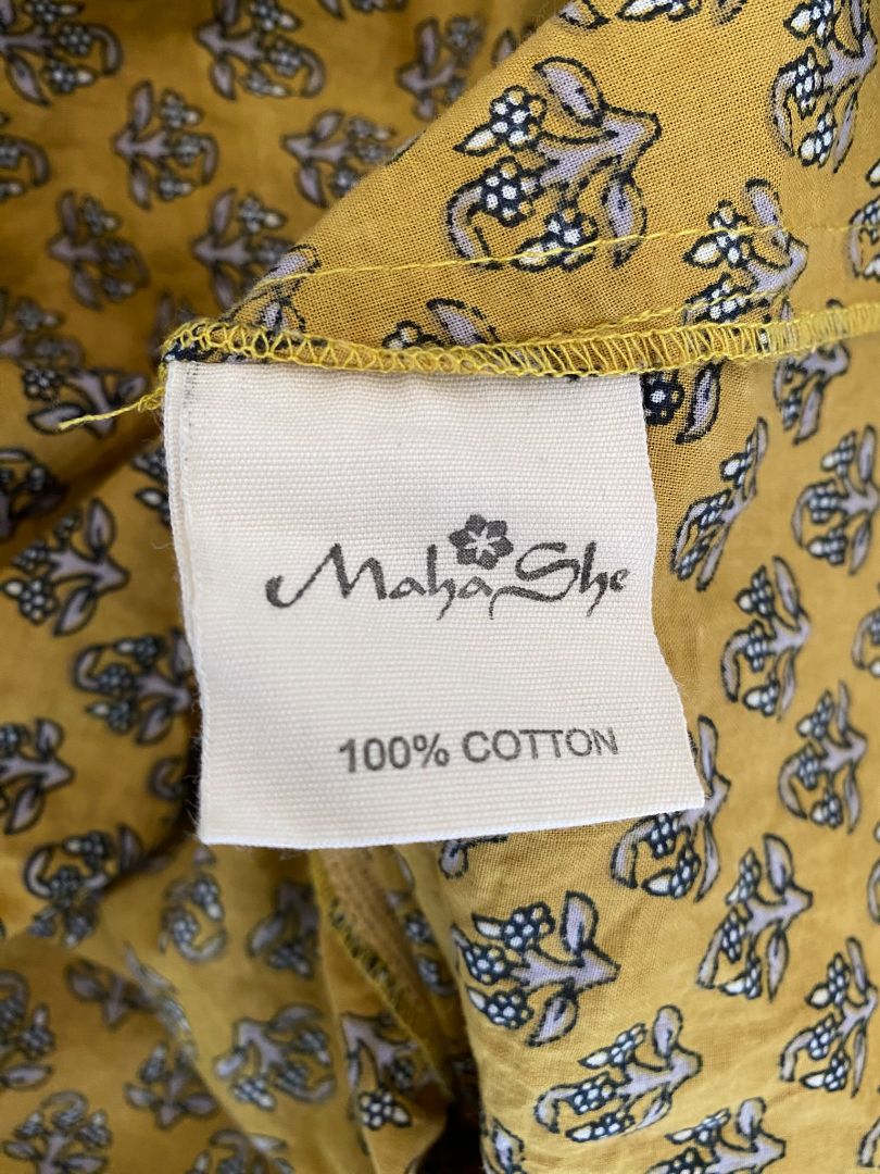 Yellow & Black Maha She Tops, S