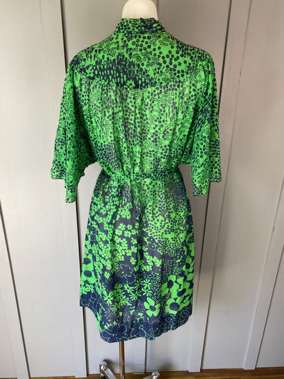 Green & Navy Casino Dress, L