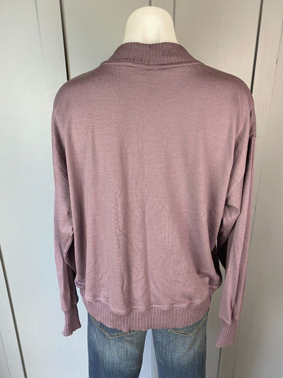 Dusty Mauve Siren Merino Top, L